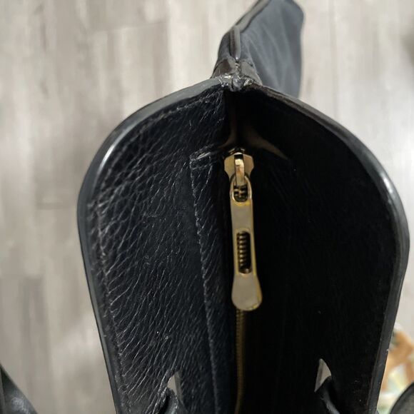 BURBERRY Black Canvas Leather Logo BSX Stowell Travel Tote Bag Purse - Picture 16 of 16